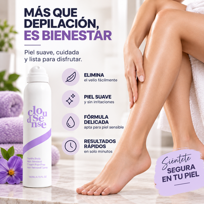 CLOUDSENSE™:Sin cuchilla. Sin ardor. Sin puntos rojos